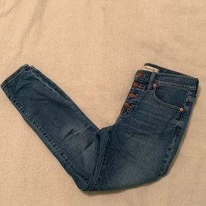 Button up madewell jeans